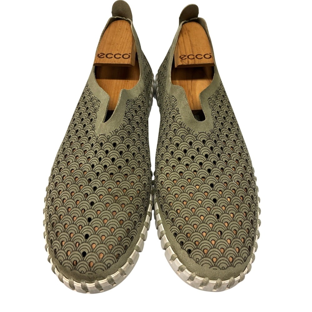 Ilse Jacobsen Tulip Slip On Loafers Flats Sneakers Womens Size 7 Green Walking